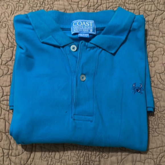 Coast Pawley’s Island Winyah Polo. Medium. Blue. - Picture 3 of 4